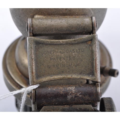 322 - An early 20th century' King of the Road' Acetylene lamp No.326 by Lucas, Birmingham, UK. Inscription... 