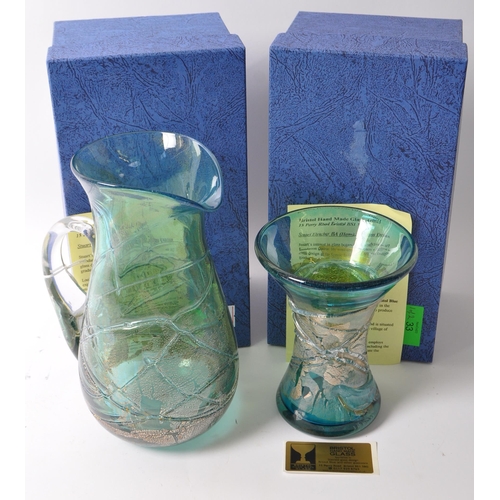 33 - Stuart Fletcher - A pair of contemporary hand made art glass pieces by Stuart Fletcher BA (Hons) 3D ... 