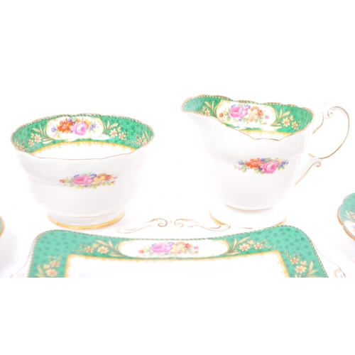 34 - Paragon - An early 20th century circa 1930s fine bone china porcelain tea service set in the style o... 