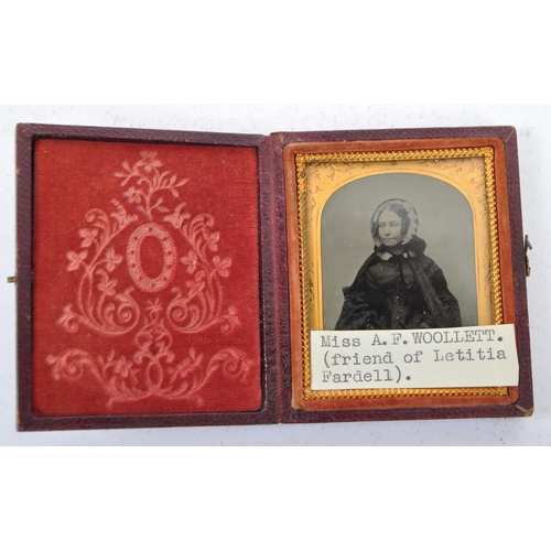 398 - Daguerreotype & Ambrotype - A 19th century Victorian family photograph collection for the Fardell Fa... 