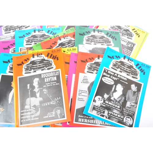 407 - A large collection of Now Dig This music rock and roll magazines detailing classic rock, blues and j... 