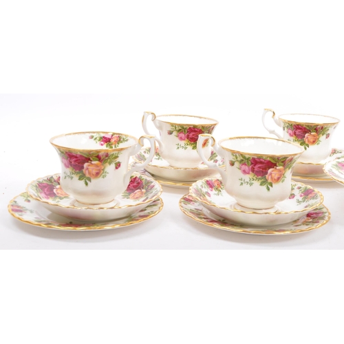 41 - Royal Albert - A 20th century Royal Albert Old Country Roses bone china tea service comprising of te... 