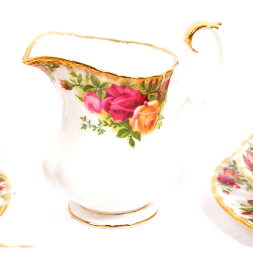 41 - Royal Albert - A 20th century Royal Albert Old Country Roses bone china tea service comprising of te... 