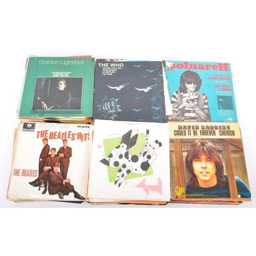 414 - A selection of over one hundred 7” vinyl records, mostly singles, to include: The Who 2252-001 33rpm... 