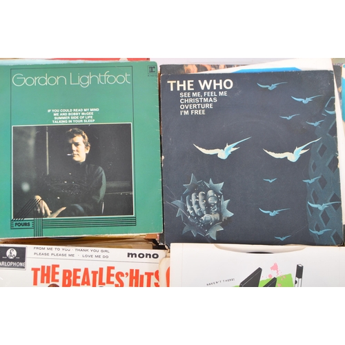 414 - A selection of over one hundred 7” vinyl records, mostly singles, to include: The Who 2252-001 33rpm... 