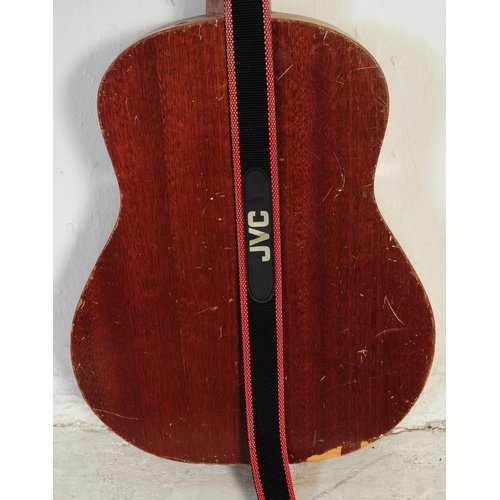 427 - Two mid century / vintage acoustic six string guitars by Encore & Guitarras Angeles. Both shaped wit... 