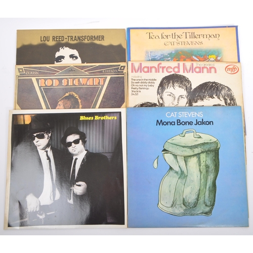 431 - A collection of vintage mid 20th century LP long play vinyl record albums. Artist featuring Strawbs,... 