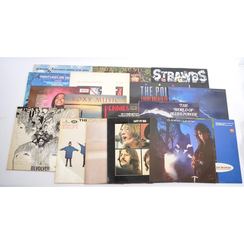 436 - A collection of vintage 20th century LP long play vinyl record albums. To include; 

 Beatles, Bob D... 