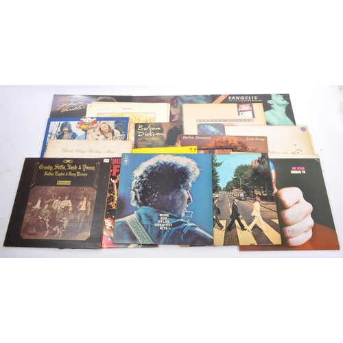 436 - A collection of vintage 20th century LP long play vinyl record albums. To include; 

 Beatles, Bob D... 