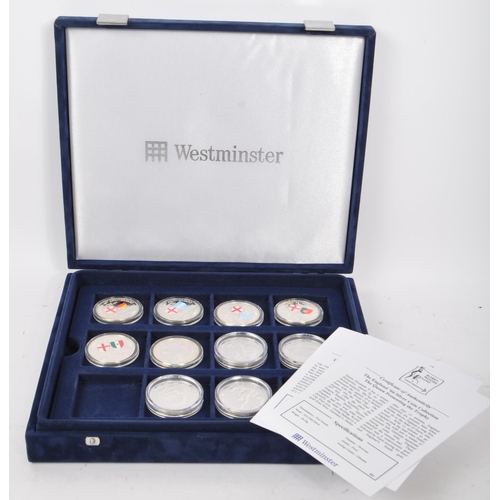 461 - Westminster - A collection of silver proof Football England 1966 anniversary world cup winning team.... 