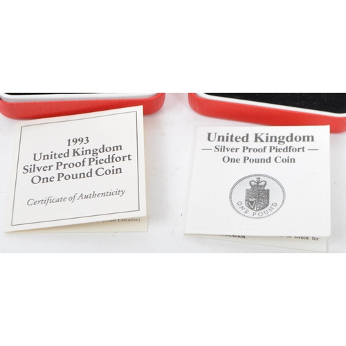 472 - The Royal Mint - United Kingdom silver proof 1988 piedfort one pound coin, in 925 silver proof, weig... 