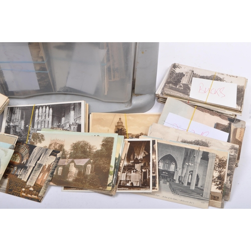 479 - Postcards of UK Churches - An extensive archive of 1910s to post WWII UK church postcards. All small... 