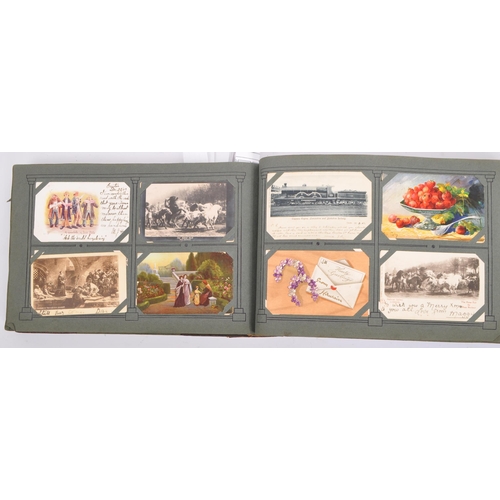 480 - An Edwardian Postcard collection - A collection of Edwardian circa 1900 in contemporary album. All s... 