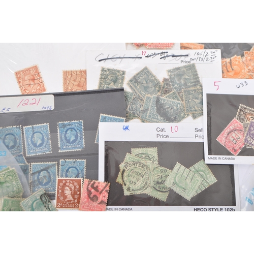 485 - British Postage Stamp - An accumulation of King George 5th and 6th mostly definitives all used off p... 