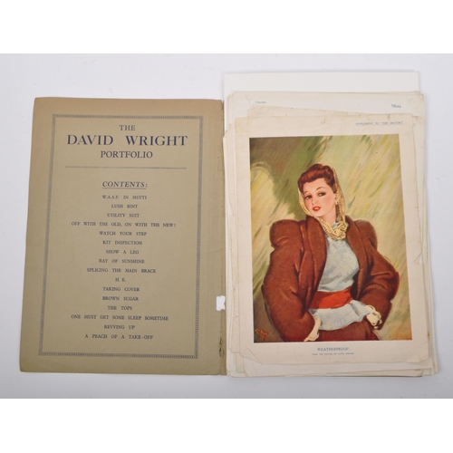 486 - David Wright - An early 20th century Artist's portfolio 16 plates in colour. Original price five shi... 