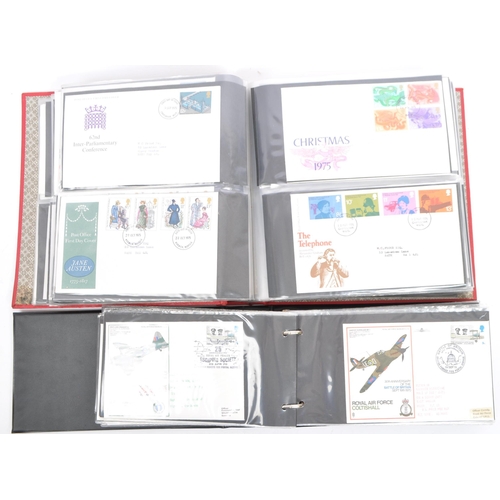 498 - A collection of 20th century British postage stamp first day covers to include albums for Channel Is... 