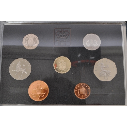 507 - The Royal Mint - United Kingdom proof coin collection. To include the years, 1989, 1995, 1996, 1984,... 