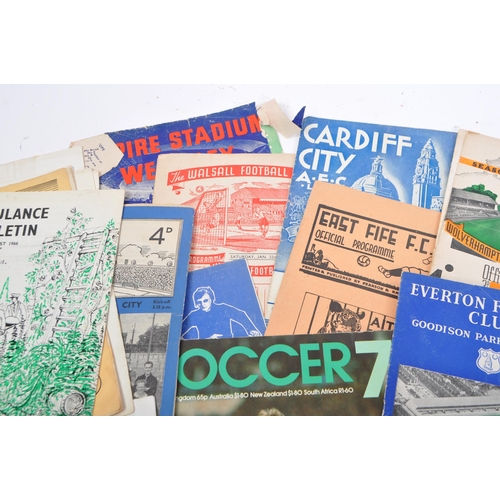 515 - A collection of mid 20th century football and rugby programmes, the majority circa 1950s. Featuring ... 