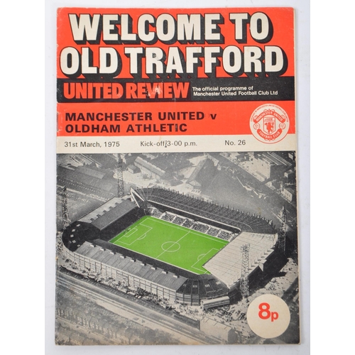 519 - Two vintage mid 20th century United Review programmes fliers. One being from the 1958/59 season for ... 