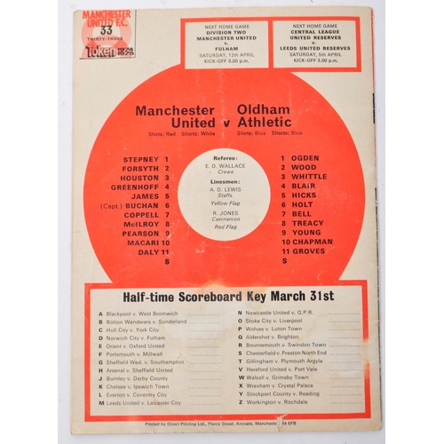 519 - Two vintage mid 20th century United Review programmes fliers. One being from the 1958/59 season for ... 