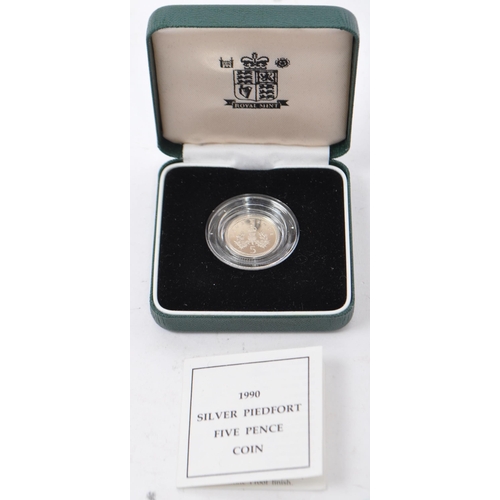 520 - The Royal Mint - A 1997 United Kingdom silver proof piedfort fifty pence piece coin, weighs 16.00g a... 