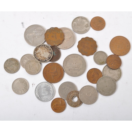 524 - A large collection of 19th century and later UK & foreign circulated currency coins. To include 8 x ... 