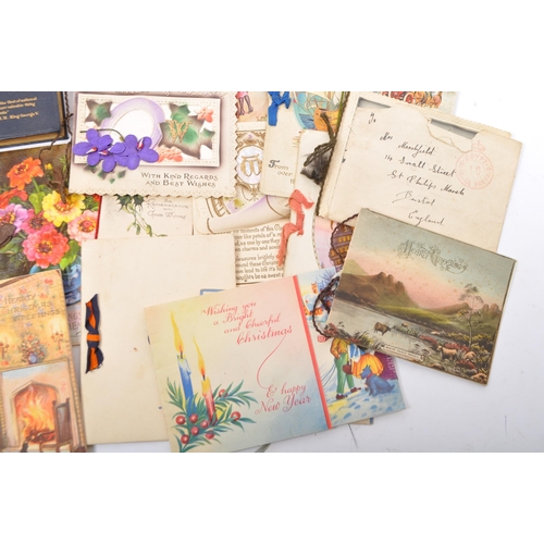 526 - A collection of early 20th century / pre WWII postcards. Collection of 30+ to include mainly embroid... 