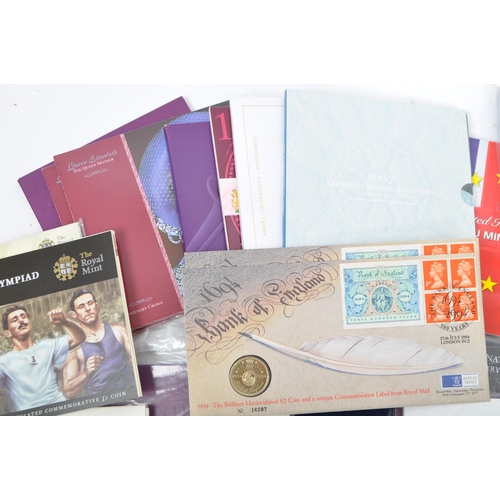 528 - A collection of commemorative Royal family and other United Kingdom coin sets / gift packs. To inclu... 