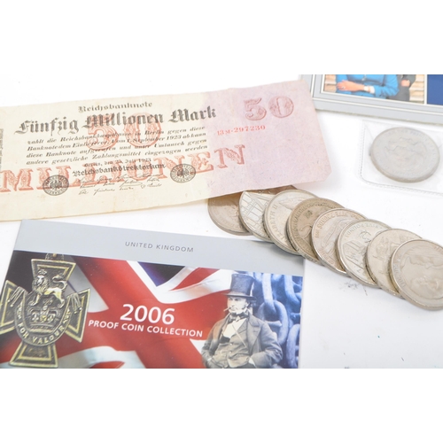 530 - A collection of British coins to include a variety of 19th century Victorian silver coins to include... 