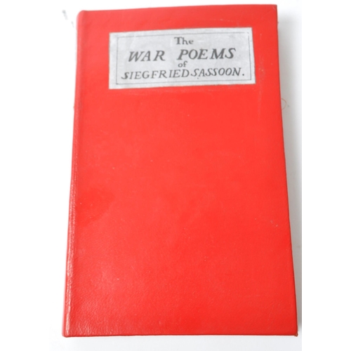 539 - A 1919 first edition of The War Poems of Siegfried Sassoon hardback book. Published by William Heine... 