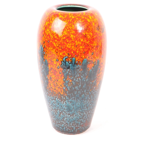 54 - Poole Pottery - Sea Fire - A 20th century Poole Pottery baluster vase in the Seafire pattern. The gl... 