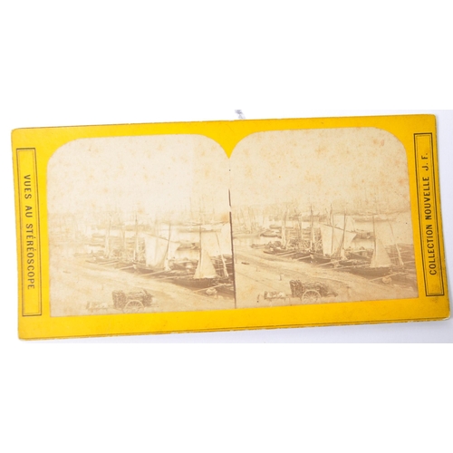 548 - An assortment of 19th century Victorian and later photographic stereograph slides to include topogra... 