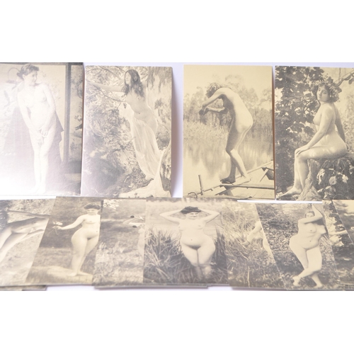 549 - A collection of one hundred and twelve 112 assorted French postcard. Comprising of nude erotic femal... 