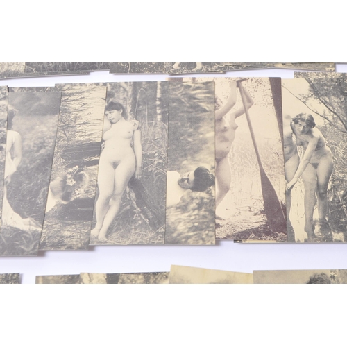 549 - A collection of one hundred and twelve 112 assorted French postcard. Comprising of nude erotic femal... 