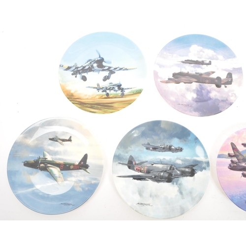 60 - A set of porcelain aircraft related collectors plates by Coalport / Bradford Exchange. To include, W... 