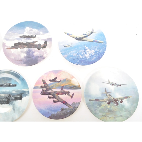 60 - A set of porcelain aircraft related collectors plates by Coalport / Bradford Exchange. To include, W... 