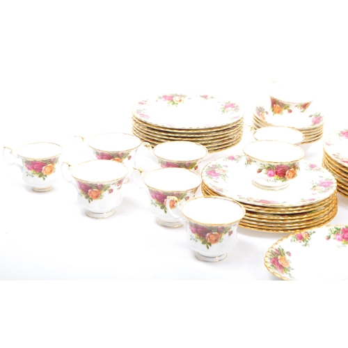 61 - Royal Albert - A large collection of 20th Century Old Country Roses porcelain / chinaware by Royal A... 