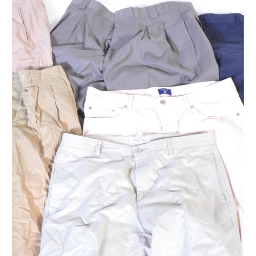 285 - A collection of vintage designer gentleman's trousers to include Giorgio Armani, Hiltl, Massimo Dutt... 