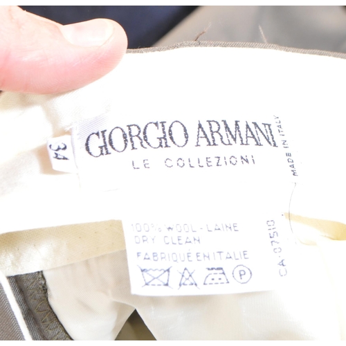 285 - A collection of vintage designer gentleman's trousers to include Giorgio Armani, Hiltl, Massimo Dutt... 