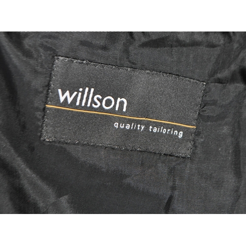 286 - WILLSON Tailoring - late 20th century matching trouser / jacket combination by Willson Tailoring
 Bl... 