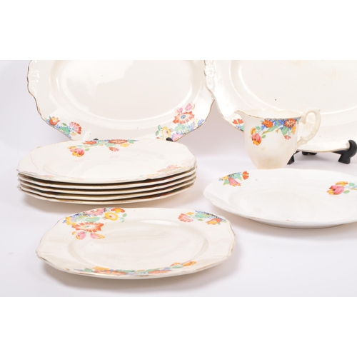 75 - A collection of vintage 20th century Alfred Meakin china cake plates, dinner plates, lidded tureens,... 