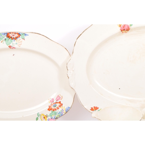 75 - A collection of vintage 20th century Alfred Meakin china cake plates, dinner plates, lidded tureens,... 