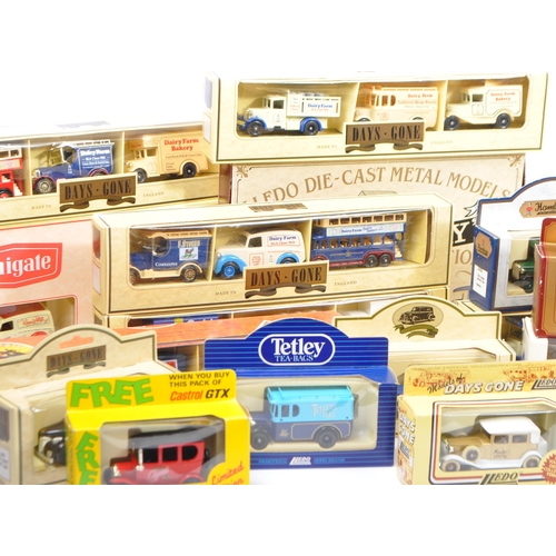 192 - A collection of vintage 20th century diecast car models with boxes. Comprising of Lledo - models of ... 