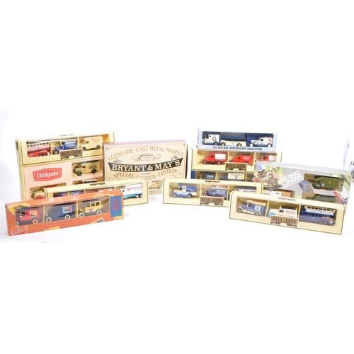 192 - A collection of vintage 20th century diecast car models with boxes. Comprising of Lledo - models of ... 