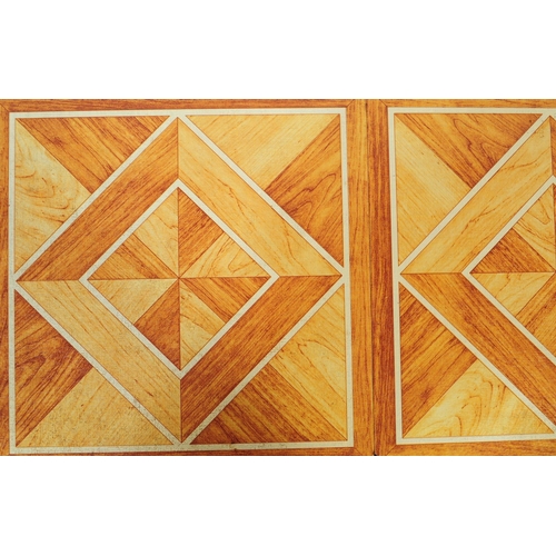 625 - Two retro mid 20th century teak coffee tables / occasional tables to include a drop leaf example alo... 