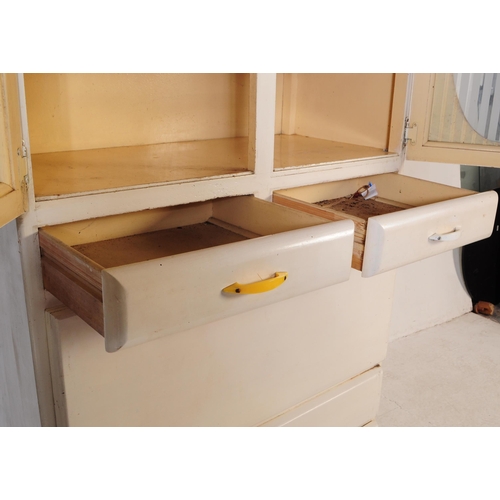 629 - Shefco - A vintage mid 20th century circa 1960s white larder / kitchen unit cabinet. The cabinet hav... 