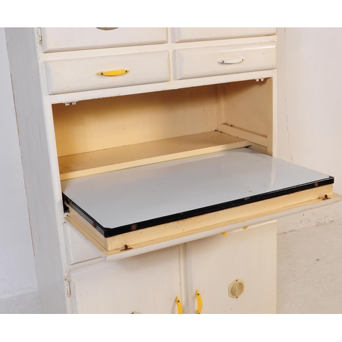 629 - Shefco - A vintage mid 20th century circa 1960s white larder / kitchen unit cabinet. The cabinet hav... 