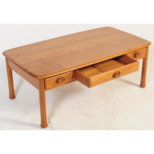 679 - Ercol - Windsor - A retro mid 20th century circa 1960s blond elm occasional coffee table. The table ... 