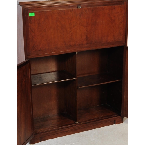 685 - British Modern Design - A retro mid 20th century teak circa 1960s student bureau. The bureau having ... 