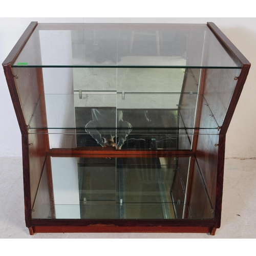 712 - British Modern Design - A mid century retro Brutalist style shop haberdashery display counter cabine... 